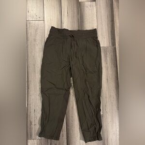 Lululemon Olive Green Cropped Dance Studio Size 8